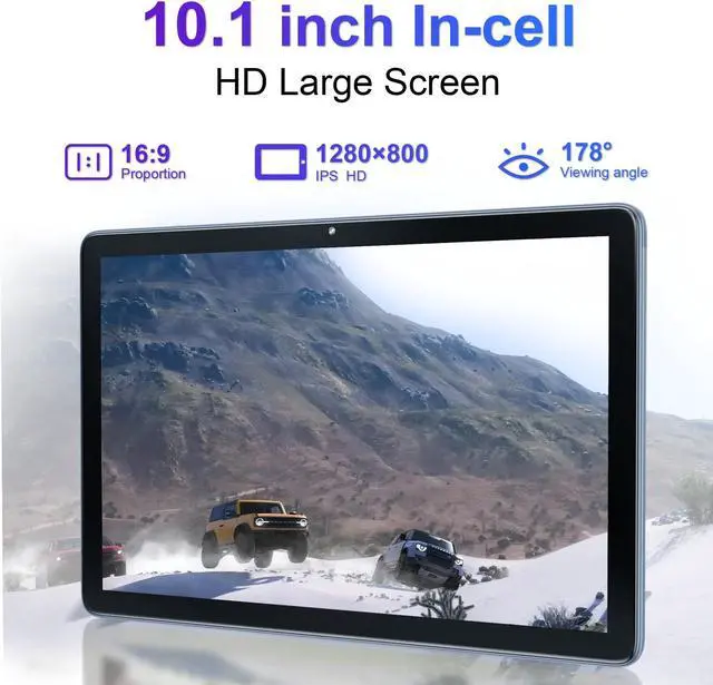 Alt view image 5 of 5 - Kinstone Android 12 Tablet - 10 Inch, 6GB RAM + 128GB ROM, 1TB Expanded, 5G Wi-Fi, 5MP Camera, 6000mAh Battery, Gaming Tablet, 1280 * 800 IPS Screen