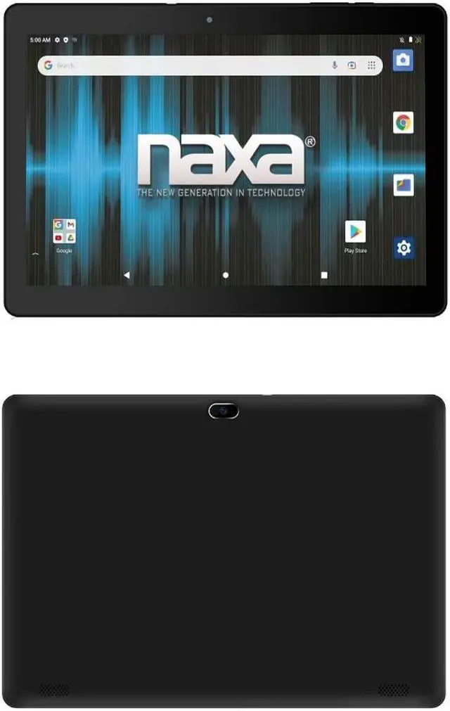 Alt view image 4 of 4 - Naxa NID-1021 Core Android 11 Tablet with 10.1 HD IPS Screen and USB Keyboard Case, 1.6 GHz Quad Core Processor, 2GB Ram, 16GB Storage, Front and Rear Cameras, Speaker and Microphone, Black