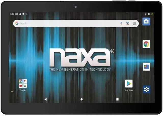 Alt view image 2 of 4 - Naxa NID-1021 Core Android 11 Tablet with 10.1 HD IPS Screen and USB Keyboard Case, 1.6 GHz Quad Core Processor, 2GB Ram, 16GB Storage, Front and Rear Cameras, Speaker and Microphone, Black