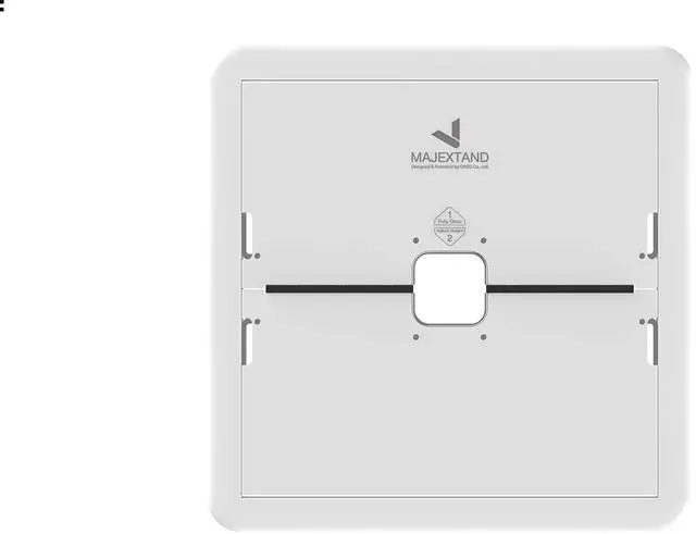 Alt view image 2 of 5 - MAJEXTAND Paper-Thin Stand for MacBook, Laptop Riser, Slim Portable Ergonomic Ventilated Stand, 6 Adjustable Heights from 2.1" to 3.6", Compatible with Laptops Up to 18, US Patented (Snow White)