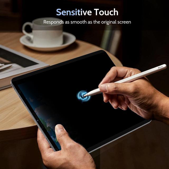 Alt view image 5 of 5 - Peslv 4 Way Magnetic Privacy Screen Protector for iPad Pro 12.9 Inch 2018 2020 2021 2022, Removable 360 Degree Spy Private Black Security Screen Filter, Easy Install Anti Blue Light Glare