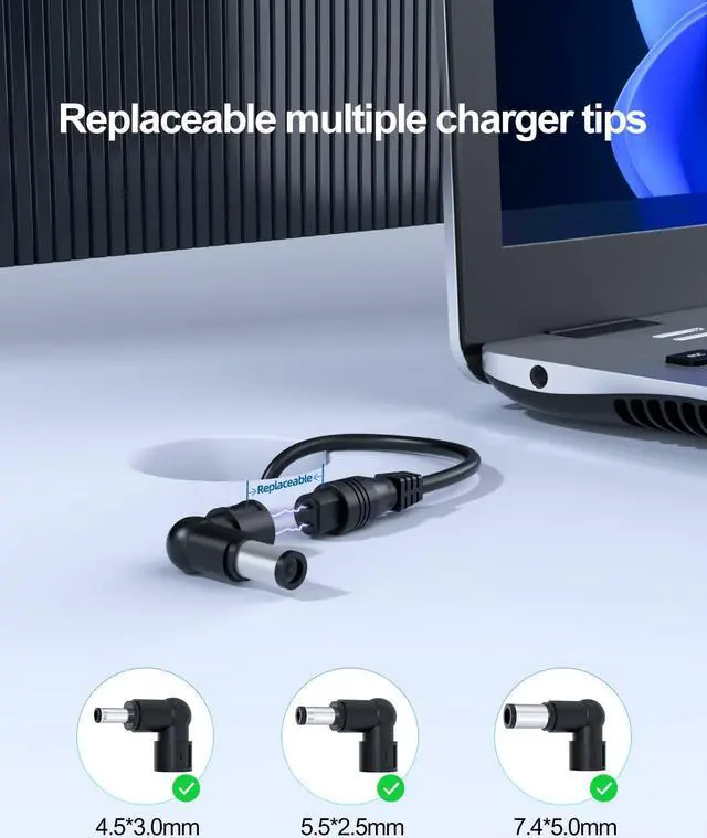 Alt view image 3 of 5 - Charger Replacement for MSI Gaming Laptop - (UL Certified Safety), 180W, 150W, 120W, Round Connector