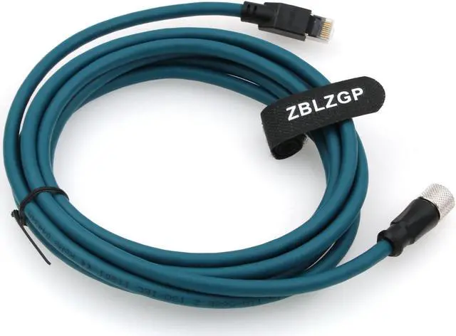 Alt view image 3 of 5 - ZBLZGP Ethernet Cable Cat 7e M12 A-Coded Female 8 Pin to RJ45 Straight Molded Twisted Paired Cable Fit for Profinet Automation Profibus EtherCAT Network (3M)