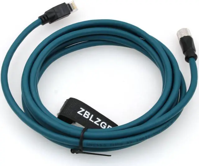 Alt view image 4 of 5 - ZBLZGP Ethernet Cable Cat 7e M12 A-Coded Female 8 Pin to RJ45 Straight Molded Twisted Paired Cable Fit for Profinet Automation Profibus EtherCAT Network (3M)