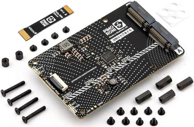 Main image of NVMe Base for Raspberry Pi 5 M.2 HAT PCIe Extension Board (M.2 2230 to 2280 Supported) (0TB (Duo))