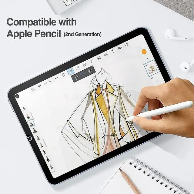 Alt view image 5 of 5 - SAHARA - ZeroDamage Tempered Glass Screen Protector for iPad mini (A17 Pro) and iPad mini (6th Generation 2021), Clear, (ZD00030)