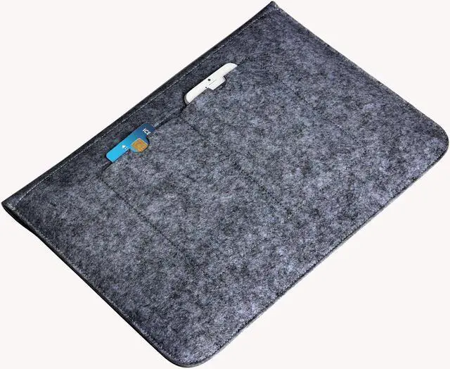Alt view image 4 of 5 - 13 inch Laptop Sleeve Suitable for MacBook Felt Bag Gift Flat Liner Bag Protective Cover case for MacBook (Black)