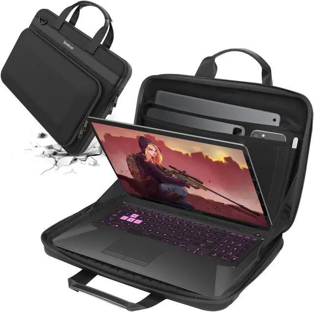 Alt view image 2 of 5 - Smatree Heavy Duty Hard Shell Case Compatible for Acer Nitro 5/Aspire 7, for ASUS ROG Strix G16/SCAR 16, for DELL m16 R2/m16/G16, for MSI Stealth 16/GF65 Thin, for HP OMEN Laptop 16/EliteBook 650/655