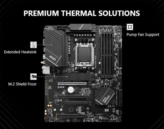 Alt view image 5 of 5 - INLAND CPU Motherboard AMD Ryzen 7 9700X 8-Core 16-Thread AM5 5.5 GHz Unlocked Desktop Processor with MSI PRO B650-P WiFi ProSeries Motherboard (ATX, DDR5, PCIe 4.0)