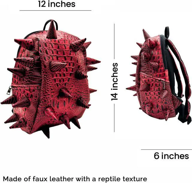 Alt view image 5 of 5 - Madpax Redtilian Spike Travel Daypack | Premium Backpack with 3D Design, Fits 13 Inch Laptop, Multiple Compartments, Lightweight & Water-Resistant | Ideal for Offices