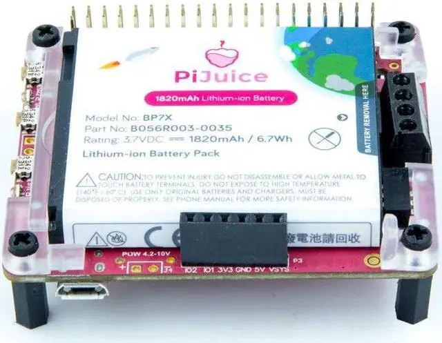 Alt view image 3 of 5 - PiJuice Portable Power Platform for Raspberry Pi