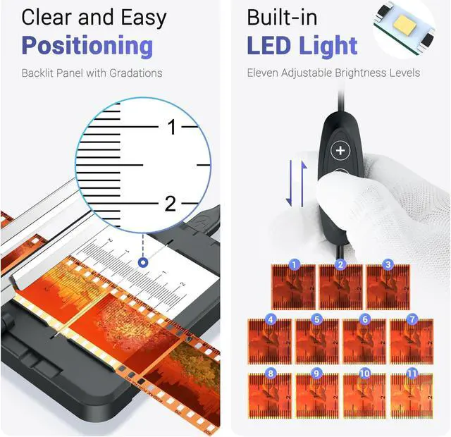 Alt view image 3 of 5 - Negative Slide Film Cutter with 2-Pack Polyester Anti-Static Cleaning Gloves for 35mm 120 Format Film Strip