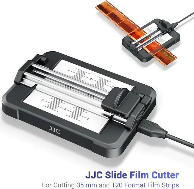 Alt view image 2 of 5 - Negative Slide Film Cutter with 2-Pack Polyester Anti-Static Cleaning Gloves for 35mm 120 Format Film Strip