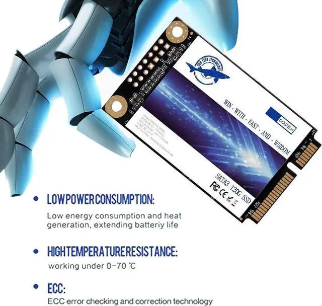 Alt view image 2 of 5 - Dogfish SSD 2TB mSATA Internal Solid State High Performance Hard Drive for Laptop Notebook Desktop (MSATA, 2TB)