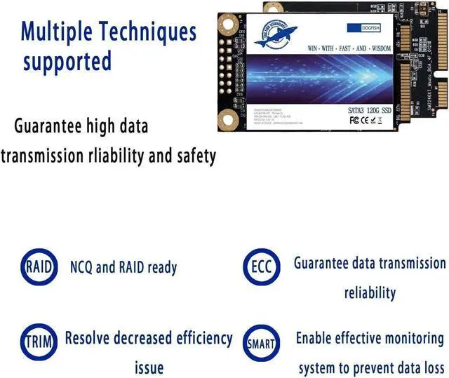 Alt view image 5 of 5 - Dogfish SSD 2TB mSATA Internal Solid State High Performance Hard Drive for Laptop Notebook Desktop (MSATA, 2TB)