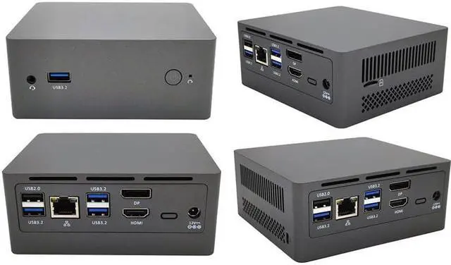 Alt view image 5 of 5 - suevery Mini PC Intel 12th Gen Alder Lake N100(up to 3.4GHz) 8GB DDR4 RAM M.2 256GB Nvme SSD, Desktop Computer Support 4K TV Dual Display Business