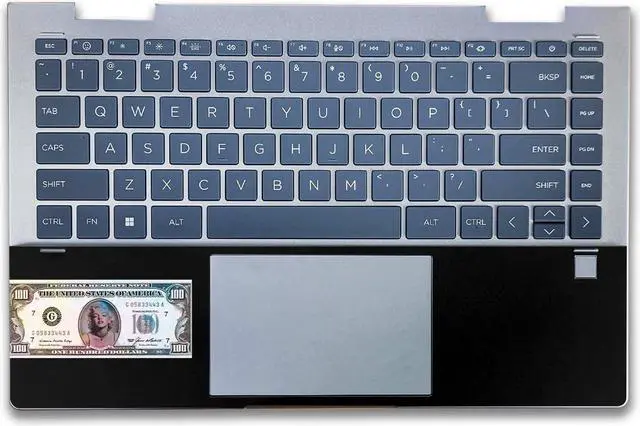 Alt view image 2 of 5 - Laptop Skin Compatible with HP Envy x360 14 (2023) - Monroe Currency - Premium 3M Vinyl Protective Wrap Decal Cover - Easy to Apply | Crafted in The USA by MightySkins