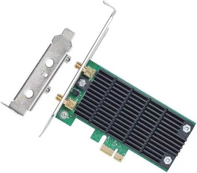 Alt view image 2 of 5 - TP-Link Archer T4E AC1200Mbps Dual-Band Wireless WiFi Adapter for PC with Two Antennas, PCIe WiFi Card for Desktop, Low-Profile Bracket Included, Supports Windows 11/10/8.1/8/XP (32/64 bit)