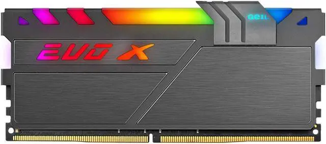 Alt view image 2 of 5 - GeIL EVO X II DDR4 RAM, 32GB (16GBx2) 3600MHz 1.35V XMP2.0, Intel/AMD Compatible, Long DIMM High Speed Desktop Memory, Hardcore Immersive Gaming/Multimedia Content Creation/Quality Live Streaming