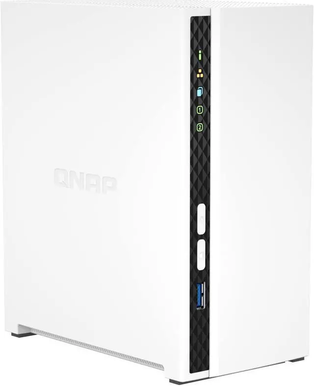 Alt view image 3 of 5 - QNAP TS-233-US 2 Bay Affordable Desktop NAS with ARM Cortex-A55 Quad-core Processor and 2 GB RAM