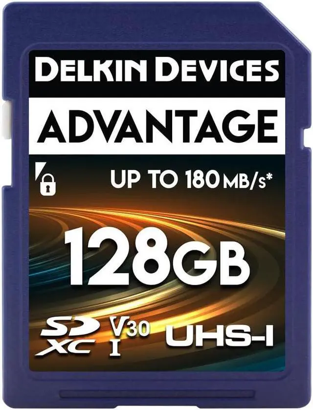 Alt view image 4 of 5 - Delkin Devices 128GB Advantage SDXC Memory Card UHS-I, Up to 100MB/s Write, 180MB/s Read + 3.1 USB SD Card and microSD Reader, 2-in-1 Dual Slot