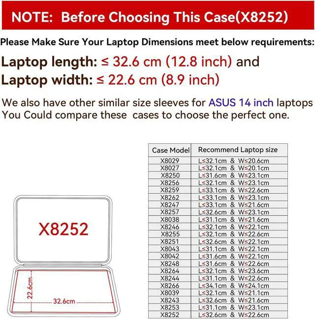 Alt view image 2 of 5 - Smatree Hard EVA Protective Sleeve Case Compatible for 14.5 inch ASUS Zenbook Pro 14 Duo OLED, for ASUS Zenbook Pro 14 OLED, for ASUS Vivobook S 14 OLED K5404 Laptop and Anti-Shock Bag (X8252)