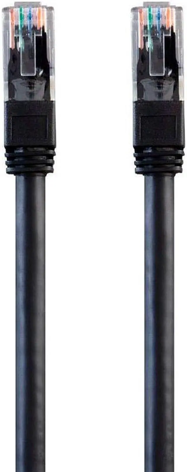Alt view image 2 of 4 - Monoprice Cat6 Ethernet Patch Cable - Outdoor Rated, Snagless RJ45, Stranded, 550MHz, UTP, 24AWG, 100 Feet, Black
