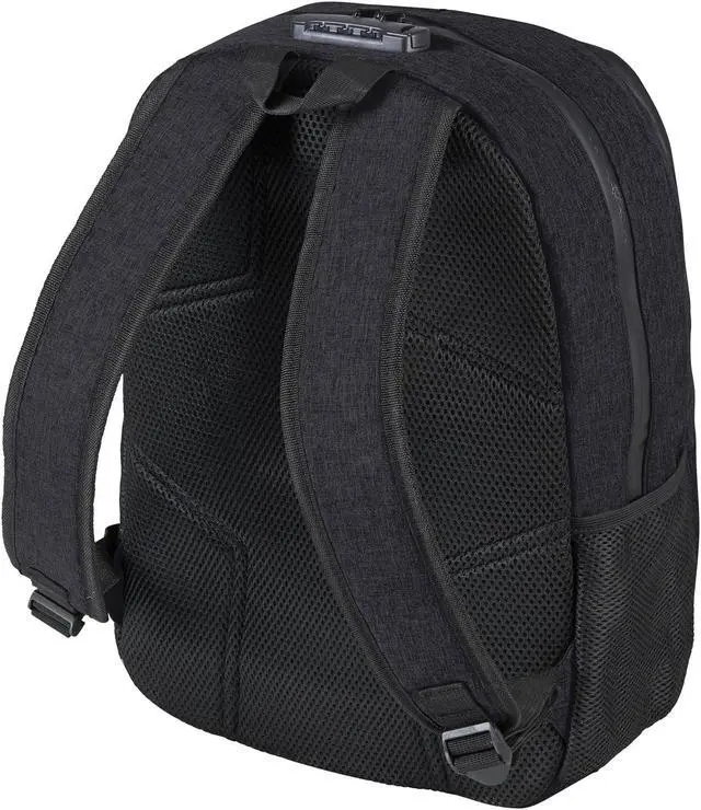 Alt view image 2 of 4 - CANNY Smell Proof Backpack - Large Odor Resistant Travel Back Pack - Anti Theft with Combination Lock - Laptop Pocket - Water Resistant - Designed for Business Gym (Black)