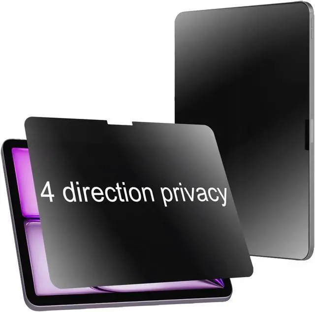 Main image of BWEDXEZ 360 Degree Matte Privacy Screen Protector For iPad Air 11 inch 2025 2024 Anti-Glare Anti-Spy 4 Sides Soft Film