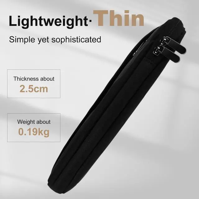 Alt view image 4 of 5 - Bulyoou 6 Pcs Laptop Sleeve Bag 14 Inch Black Shockproof Protective Laptop Cover Notebook Computer Cases