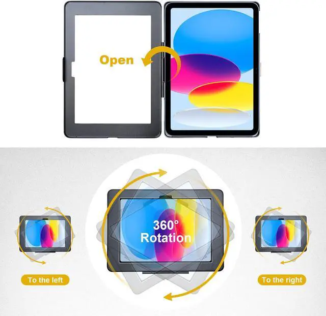 Alt view image 3 of 5 - CarrieCathy Wall Mount Anti-Theft Security Kiosk POS Stand Holder Enclosure for 10.9" 2022 iPad 10th Generation, Flip & Rotate