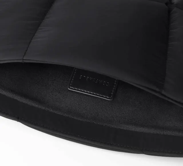 Alt view image 4 of 5 - Comfyable Puffy Laptop Sleeve 15 Inch 16 Inch, Quilted Puffer Laptop Carrying Case, Pillow Pouch Compatible for MacBook Air 15 in M4 2025 & MacBook Pro 16 in M4 2024, Black