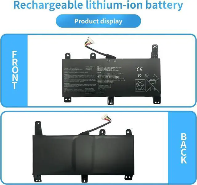 Alt view image 5 of 5 - C41N1731-2 Laptop Battery Compatible with Asus ROG Strix G15 G512 G512LV G512LU G512LW G512LWS Scar 15 G532LV G532LWS G532LW G17 G712LV G712LU G712LW G712LWS Scar 17 G732LW G732LV Series(15.4V 66Wh)