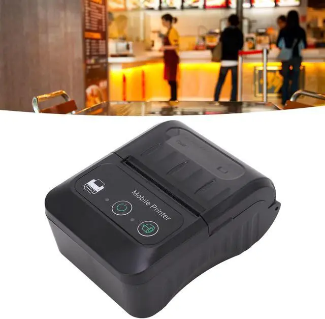 Alt view image 4 of 5 - 58mm Portable Mini Thermal QR Code Printer, USB Receipt Thermal Printer 2in Cordless USB Receipt Ticket Thermal Printer for Android