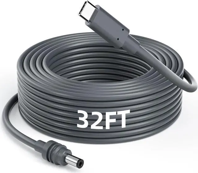 Main image of Starlink Mini Cable, 10M/32.8FT Starlink Mini USB C to DC Power Cable 100W USB Type C to DC Satellite Charging Cable Work for 65W+ PD Source Waterproof USB C Male to DC Replacement Starlink Mini Cable