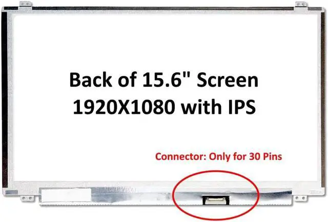 Alt view image 3 of 5 - FULLCOM New LCD Replacement Screen 15.6 Inch B156HAN04.1 FHD 1920x1080 (with Brackets) 30 Pin Matte Compatible with B156HAN04.0 for Laptop/Display/Screen/LCD Application