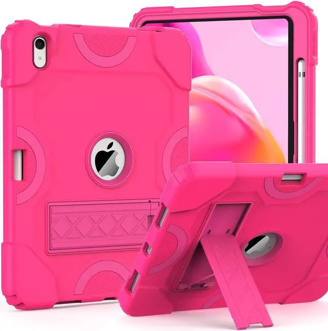 Main image of Grifobes for iPad 11-inch (A16) 2025 / 10th Generation Case 10.9 inch 2022, iPad 11th / 10th Case with Pencil Holder Heavy Duty Rugged Protective Cover with Kickstand for Girls Kids Hot Pink