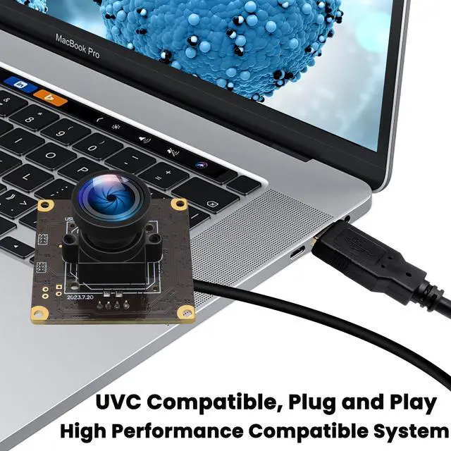 Alt view image 5 of 5 - IFWATER 120fps USB Camera Module - 4K High Speed Golf Swing USB Camera with No Distortion 110 Degree Wide Angle Lens for Windows Mac OS Jetson Nano