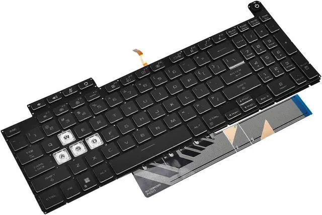 Alt view image 4 of 5 - Replacement Backlit Keyboard for ASUS TUF A15 F15 FA507 FX507 FX507R A17 FA707 F17 FX707 & TUF Dash F15 FX517 Series Laptop with Per-Key RGB Colorful Keyboard US Layout
