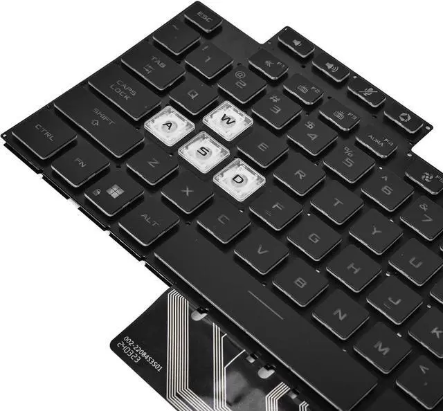 Alt view image 3 of 5 - Replacement Backlit Keyboard for ASUS TUF A15 F15 FA507 FX507 FX507R A17 FA707 F17 FX707 & TUF Dash F15 FX517 Series Laptop with Per-Key RGB Colorful Keyboard US Layout