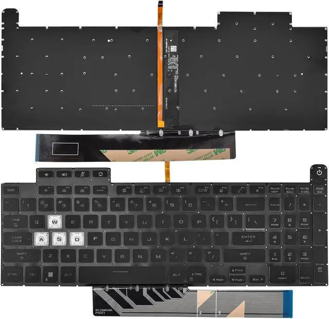 Alt view image 5 of 5 - Replacement Backlit Keyboard for ASUS TUF A15 F15 FA507 FX507 FX507R A17 FA707 F17 FX707 & TUF Dash F15 FX517 Series Laptop with Per-Key RGB Colorful Keyboard US Layout