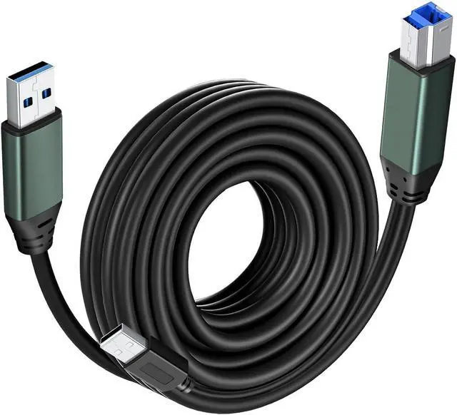 Main image of Kumiho USB 3.0 Printer Cable A Male to B Male 30Ft/10M Compatible with Scanner, Printers, Desktop External Hard Drivers and More