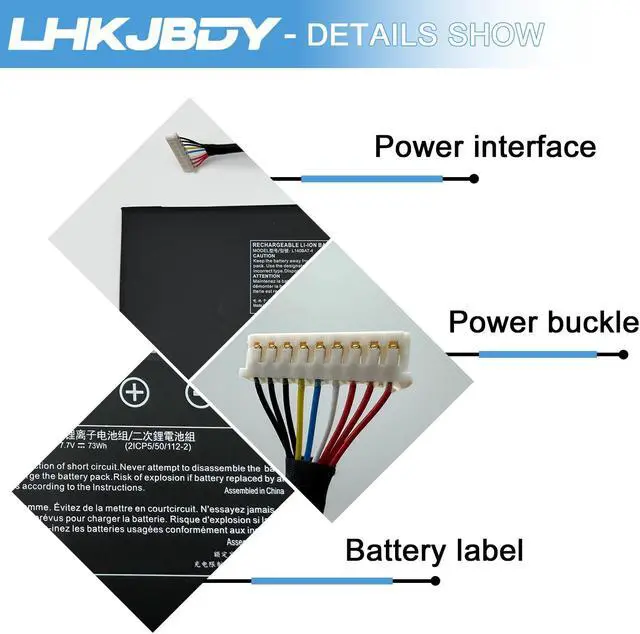 Alt view image 3 of 5 - L140BAT-4 Laptop Battery for Schenker VIA 14/VIA 14 Late 2020,for Wooking Jiasha ST Pro,Clevo L140CU L141CU L140MU L141MU,for Hyperbook L14 Ultra,for MixBook Air System 76 Lemur Pro(9) Darter Pro 2021