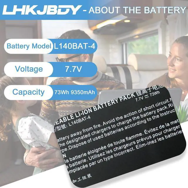 Alt view image 2 of 5 - L140BAT-4 Laptop Battery for Schenker VIA 14/VIA 14 Late 2020,for Wooking Jiasha ST Pro,Clevo L140CU L141CU L140MU L141MU,for Hyperbook L14 Ultra,for MixBook Air System 76 Lemur Pro(9) Darter Pro 2021