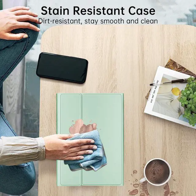 Alt view image 3 of 5 - Keyboard Case for iPad Air 11-inch M2/ Air 5th/ 4th Generation, Detachable Bluetooth Keyboard with Pencil Holder 10.9 inch, Folio Smart Case for iPad Air 11 2024 / Pro 11 4th/3rd/2nd/1st Gen