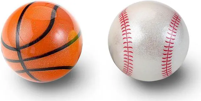Main image of Perixx PERIPRO-303X2J 1.34 inches Sports Trackball 2 pcs Pack for trackball Mouse - Basketball and Baseball Design - Compatible for M570, M575, PERIMICE-517/520/717/720, and Others