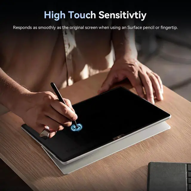 Alt view image 5 of 5 - Privacy Filter Compatible with Microsoft Surface Pro 10 (2024) / 9 (2022) / 8 (2021) / X (2021, 2019), Easy On/Off 13 Inch Removable Anti Spy Glare Blue Light Privacy Screen