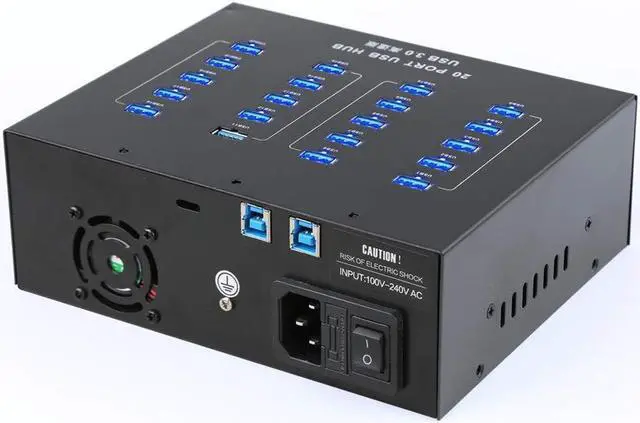 Alt view image 2 of 5 - [Upgraded Version] Sipolar USB hub A-213P High Speed Multi Ports USB 3.0 Data Hub for Cell Phone/Tablets with Mounting Brackets