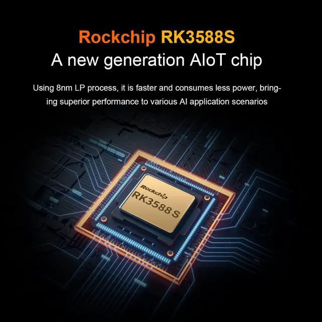 Alt view image 4 of 5 - Orange Pi 5 8GB Rockchip RK3588S 8-Core 64 Bit Single Board Computer, Up to 2.4GHz and 8K Video Codec Support Development Board Run Orange Pi/Ubuntu/Debian/Android 12 OS (8GB+ Power Supply)