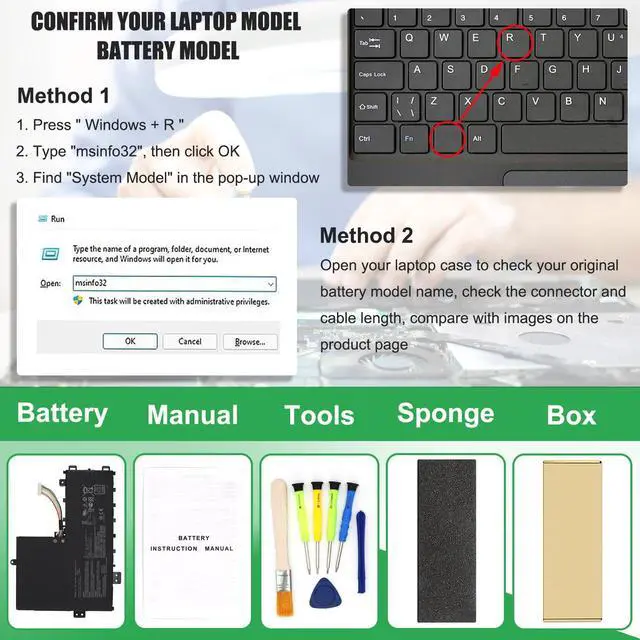 Alt view image 4 of 5 - RHKRKQN C31N1907 Laptop Battery Replacement for Asus VivoBook 17 X712JA F712FB F712FA F712FA-AU239T F712FA-BX535T F712FA-DB51 F712FB-AU154T F712FB-AU239T Series 0B200-03350600 11.49V 47Wh 4165mAh